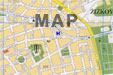 map with prague hotel tabor location