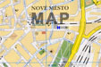 map with prague hotel city inn location